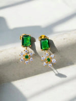 Load image into Gallery viewer, Emerald bloom silver ocean jnd