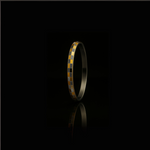 Load image into Gallery viewer, Elegant Men’s Silver Kada with Dual-Tone Geometric Design - SILVER OCEAN Elegant Men’s Silver Kada with Dual-Tone Geometric Design