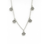 Load image into Gallery viewer, 925 Sterling Silver Crown Charm Necklace Silver Ocean 925 Sterling Silver Crown Charm Necklace
