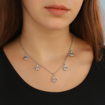Load image into Gallery viewer, 925 Sterling Silver Crown Charm Necklace Silver Ocean 925 Sterling Silver Crown Charm Necklace
