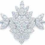 Load image into Gallery viewer, 925 Sterling Silver Floral Designer Bracelet for Women – Sparkling CZ Leaf Pattern - SILVER OCEAN 925 Sterling Silver Floral Designer Bracelet for Women – Sparkling CZ Leaf Pattern
