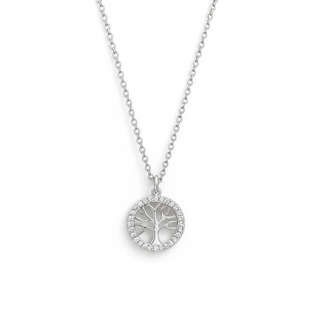 Elegant Silver Tree of Life Pendant Necklace Silver Ocean Elegant Silver Tree of Life Pendant Necklace